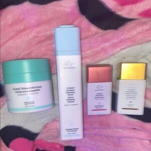 Drunk Elephant Skincare Set - moisturizer,serum, rosi drops, bronzi drops